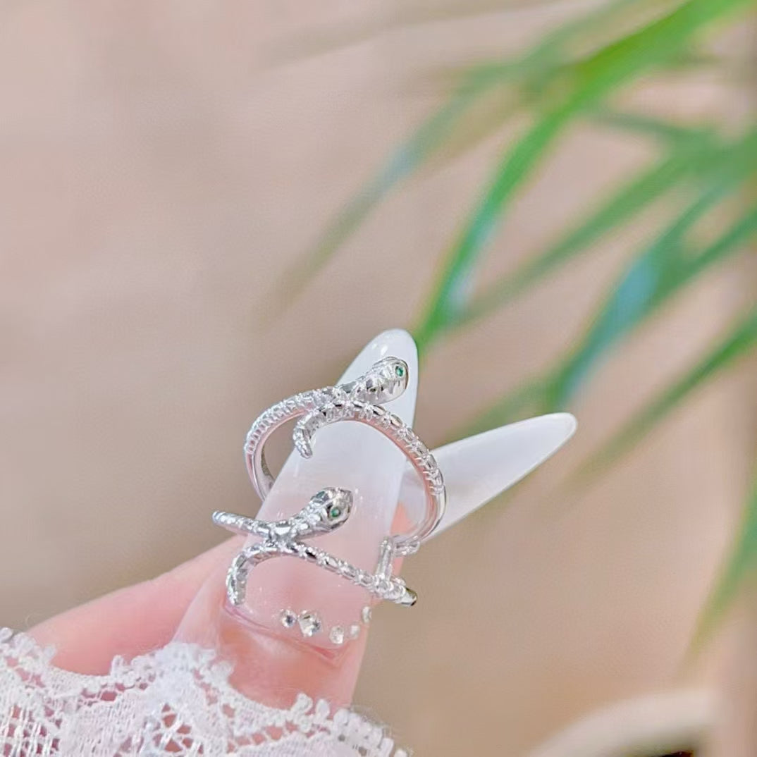 Embrace Primal Elegance: The Serpent Coil Ring