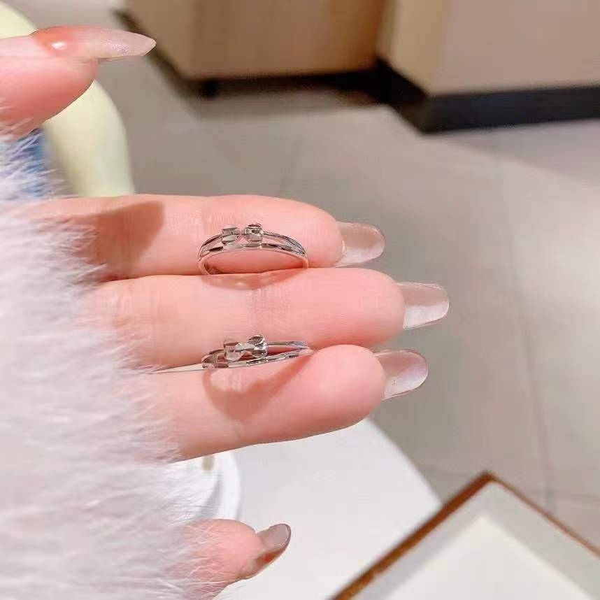 Sweet Lace Bow Ring | Hand-Engraved Sterling Silver | Delicate & Whimsical Jewelry