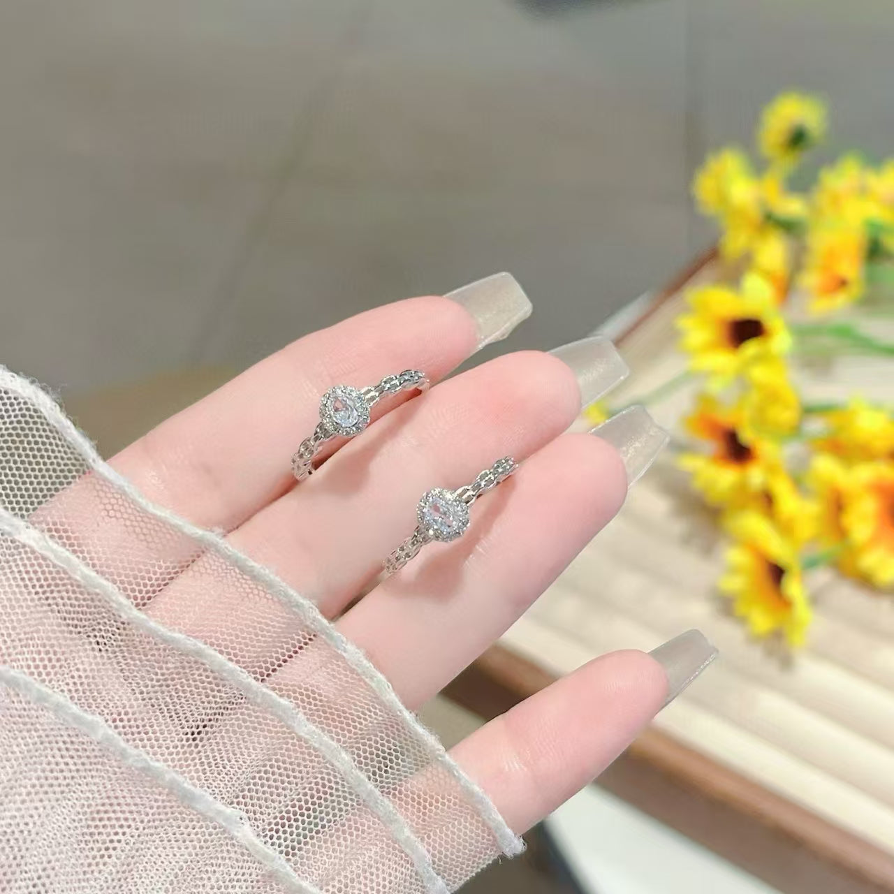 Handcrafted Sterling Silver & Cubic Zirconia Ring | Timeless Elegance