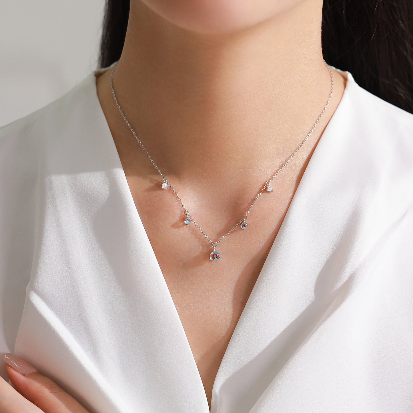 Enchanted Moonstone Jewelry Set – Sterling Silver Earrings & Necklace