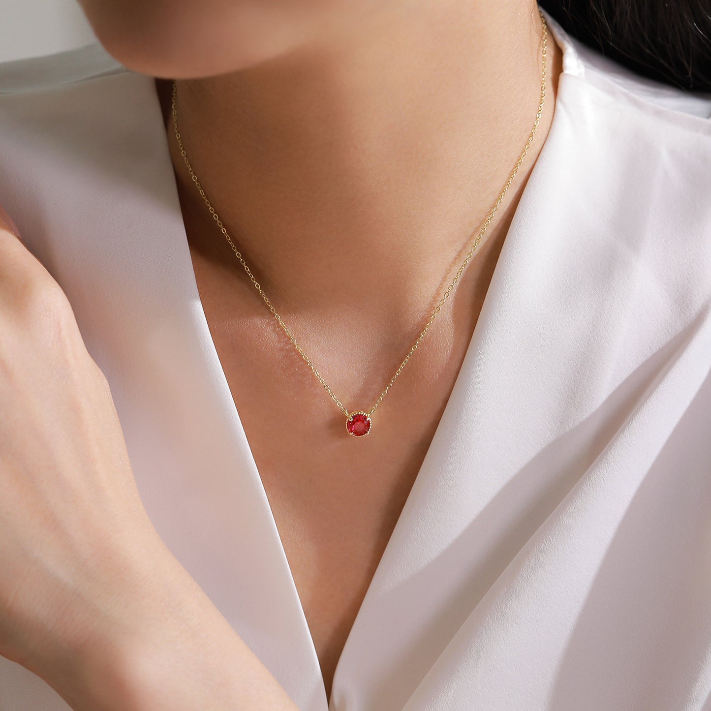 Blushing Rose Jewelry Set - Rose Zircon Sterling Silver Earrings & Necklace