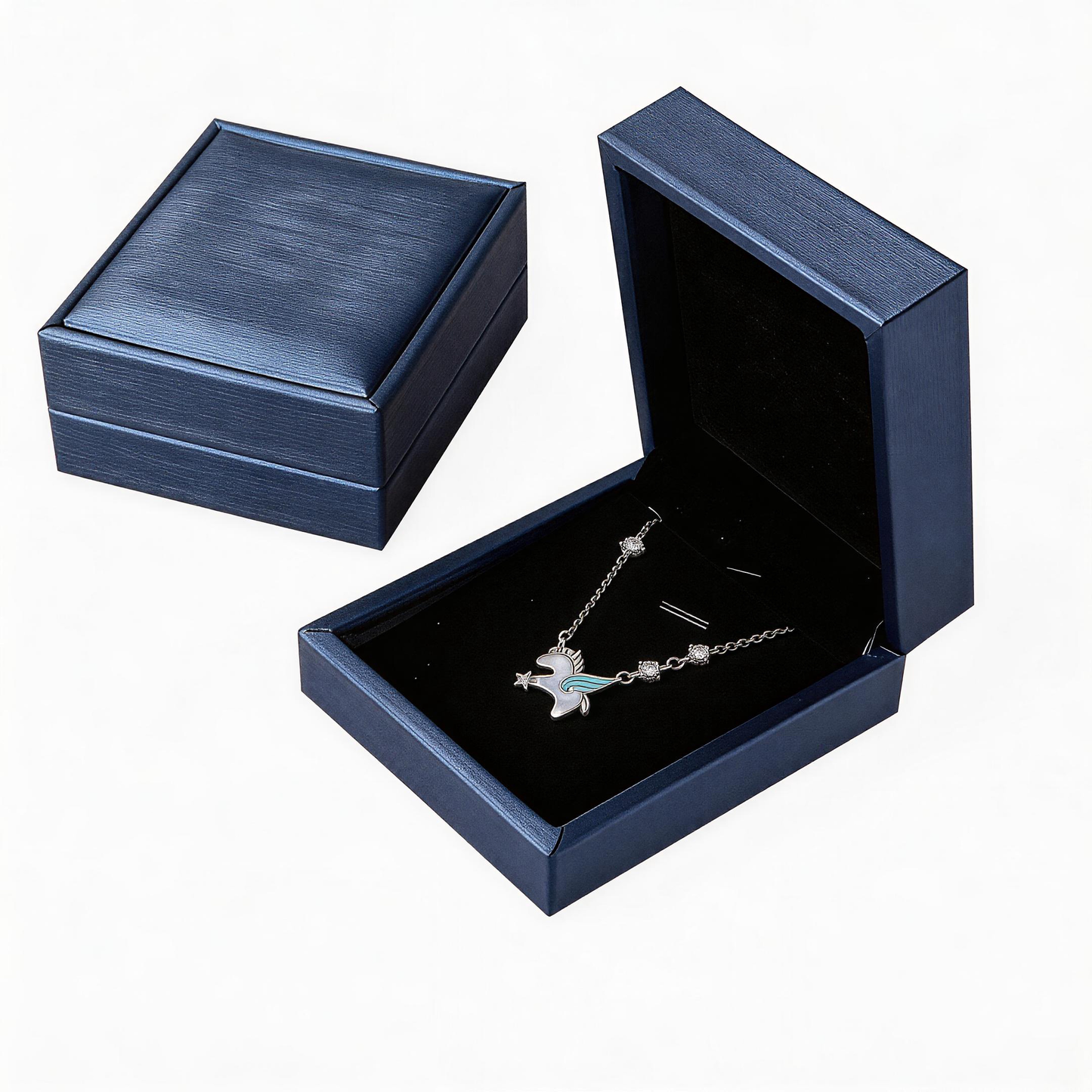 Leweiviâ„¢ S990 Sterling Silver Unicorn Necklace - Magical Little Pony Pendant Jewelry for Women & Girls