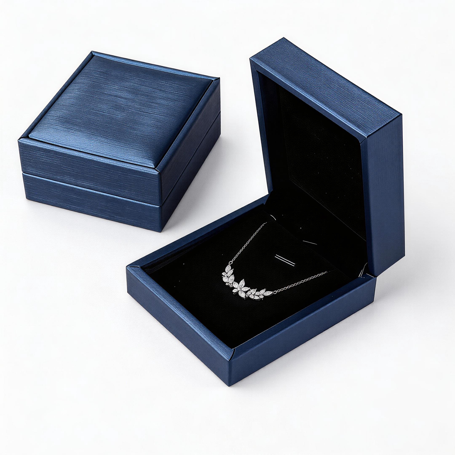 Leweivi™ Romantic Wisteria Flower Necklace - S925 Sterling Silver Floral Pendant for Women