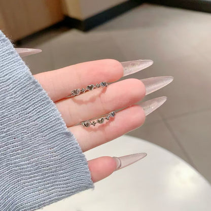 Bague cœur en argent sterling faite à la main - Symbole intemporel de l'amour, conçue pour l'élégance au quotidien