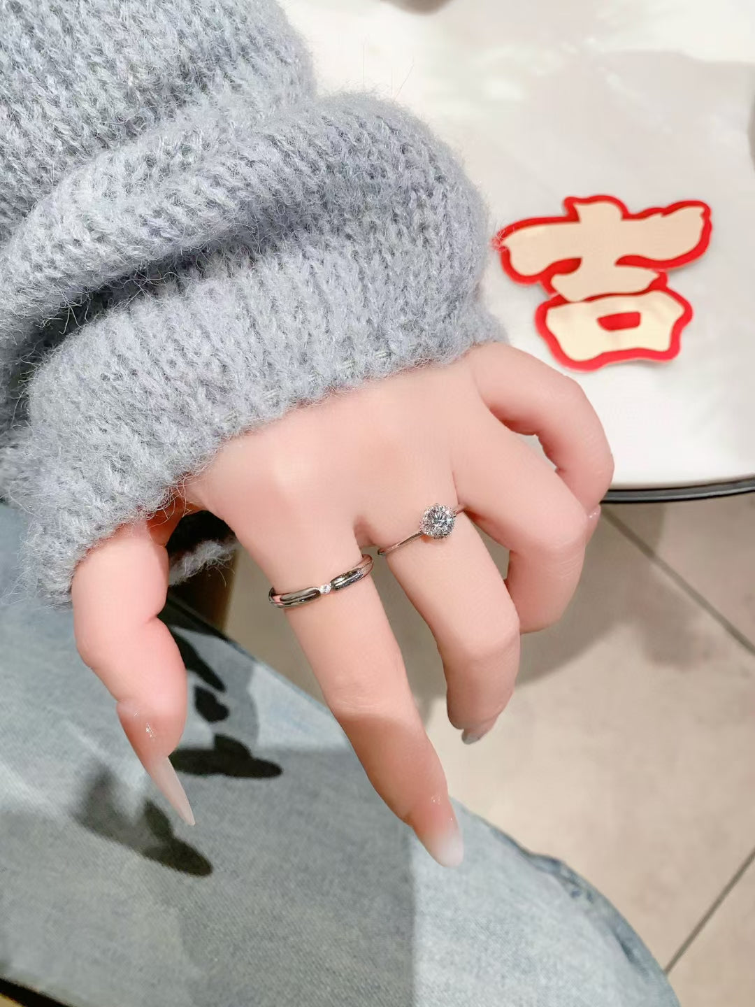 Handcrafted 925 Sterling Silver & Zircon Couple Rings — Uniquely Yours 2 pieces