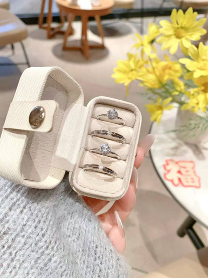 Handcrafted 925 Sterling Silver & Zircon Couple Rings — Uniquely Yours 2 pieces