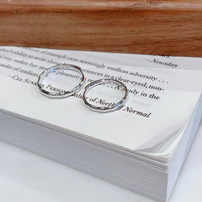 Handcrafted Bamboo Joint Couple Rings: Love That Bends But Never Breaks 2 pieces
