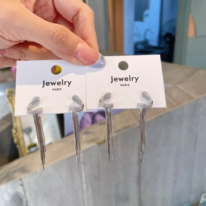 Boucles d'oreilles à pampilles géométriques en argent sterling 925 – Quand l'architecture moderne rencontre l'esprit bohème