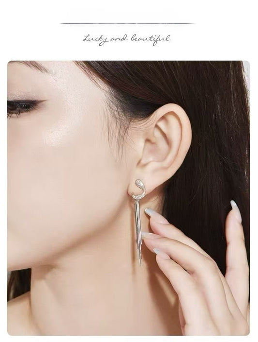 Boucles d'oreilles à pampilles géométriques en argent sterling 925 – Quand l'architecture moderne rencontre l'esprit bohème