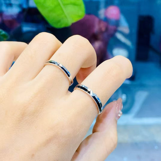 Eternal Love: Handcrafted 925 Sterling Silver Couple Rings - Two Hearts, One Soul 2 pieces