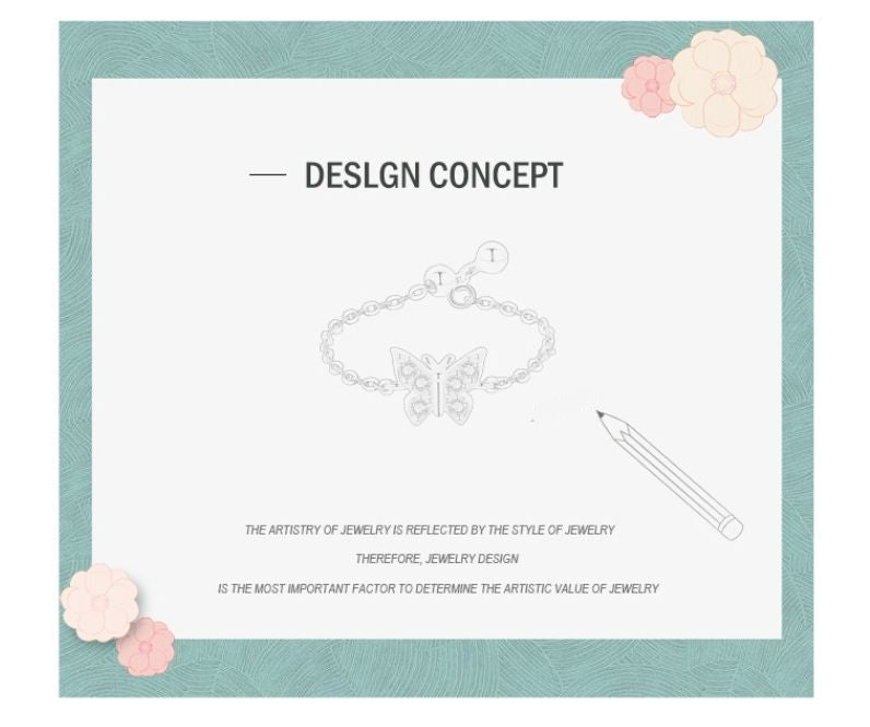 Handcrafted Sterling Silver Adjustable Butterfly Ring with Zircon Accents