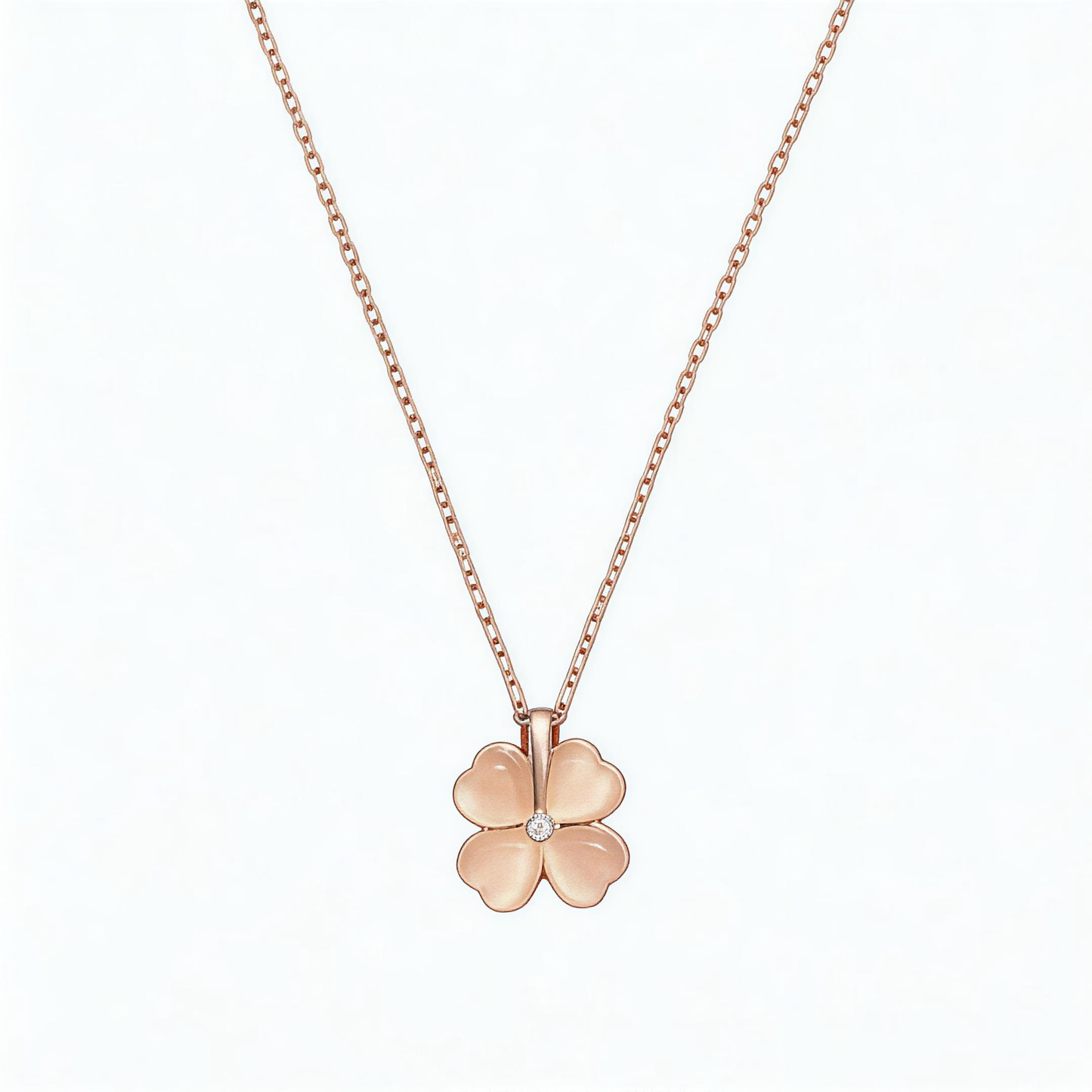 Leweivi™ Minimalist Lucky Clover Necklace in 999 Silver - Dainty Everyday Layering Jewelry