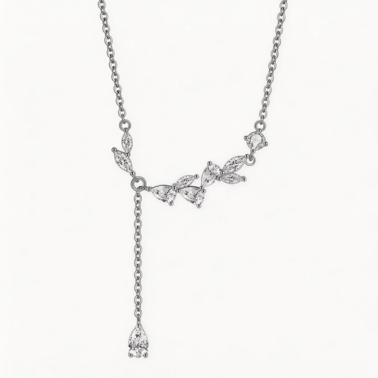 Leweivi S925 Sterling Silver "Harvest Peace" Necklace - Elegant Ear of Wheat Pendant for Luck & Safety