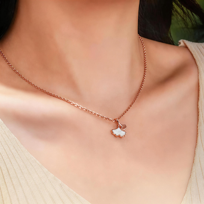 Leweivi™ Three Lifetimes of Luck S999 Sterling Silver Gold Necklace - Elegant Infinity Link Pendant, Luxury Jewelry Gift for Her