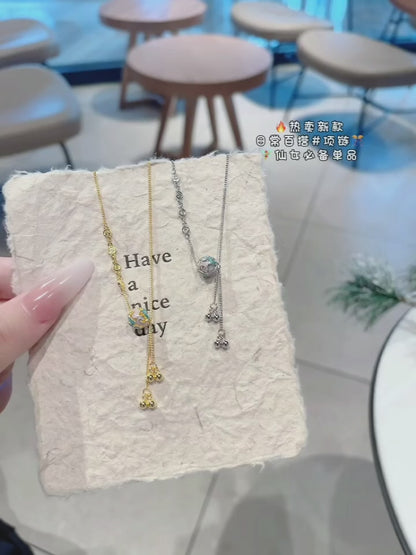 Collier pendentif sphère en émail et argent sterling 925 fait main – Bijou artisanal