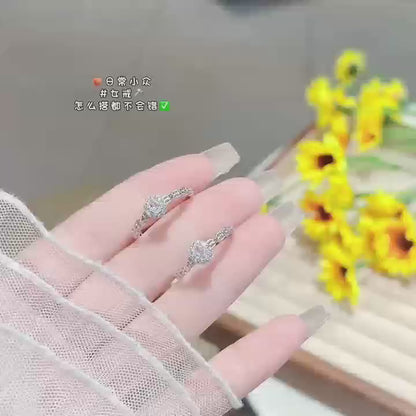 Handcrafted Sterling Silver & Cubic Zirconia Ring | Timeless Elegance