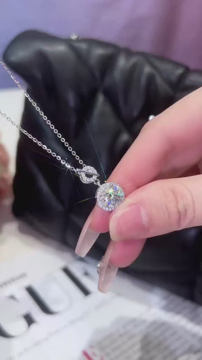 Collier pendentif en argent sterling 925 et zircon, fabriqué à la main – Une élégance intemporelle pour toutes les occasions