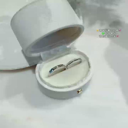 Celestial Bonds Constellations Captured in Sterling Silver Couple’s Rings 2 pieces