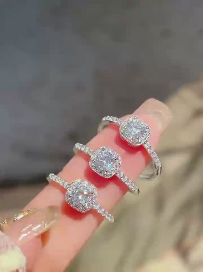 Leweivi Sculptural Bow Ring in Sterling Silver & Zircon | Limited Artisan Collection