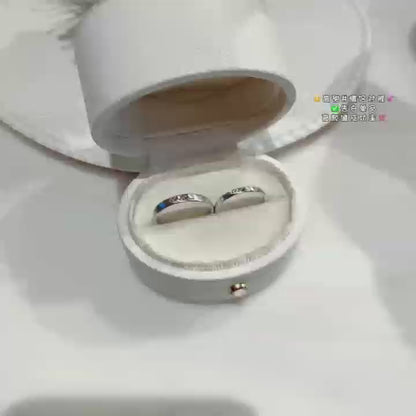 Hand-Engraved Ginkgo Leaf Couples Ring | 925 Sterling Silver • Eternal Unity 2 pieces
